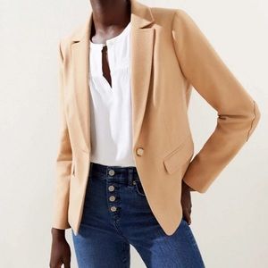 Loft Elbow Patch Tan Blazer NWT